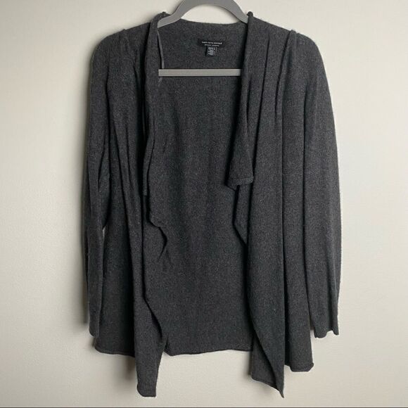 Saks Fifth Avenue Cashmere Cardigan Dark Grey Small - Picture 1 of 3
